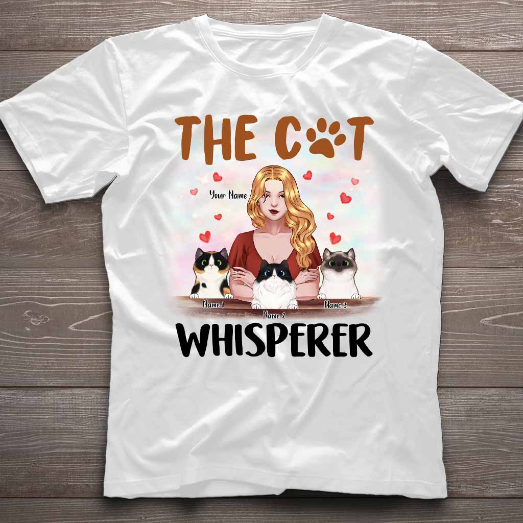 The Cat Whisperer - Personalized Mother's Day Cat T-shirt and Hoodie