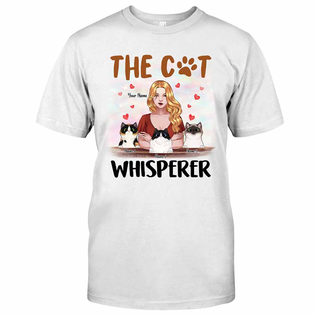 The Cat Whisperer - Personalized Mother's Day Cat T-shirt and Hoodie