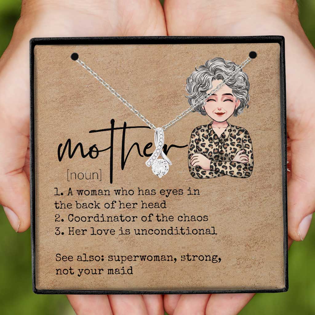 Mom’s Definition - Personalized Mother's Day Mother Necklace