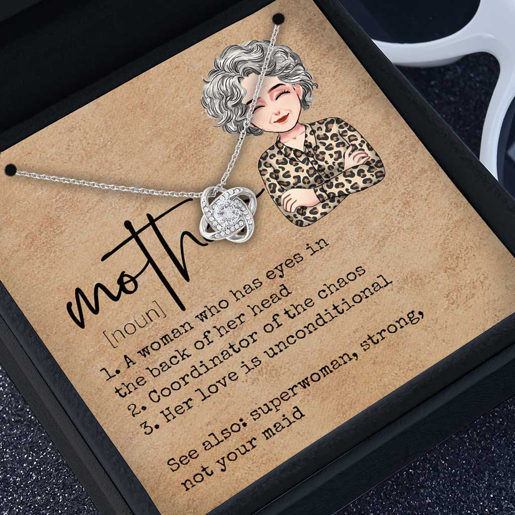 Mom’s Definition - Personalized Mother's Day Mother Necklace