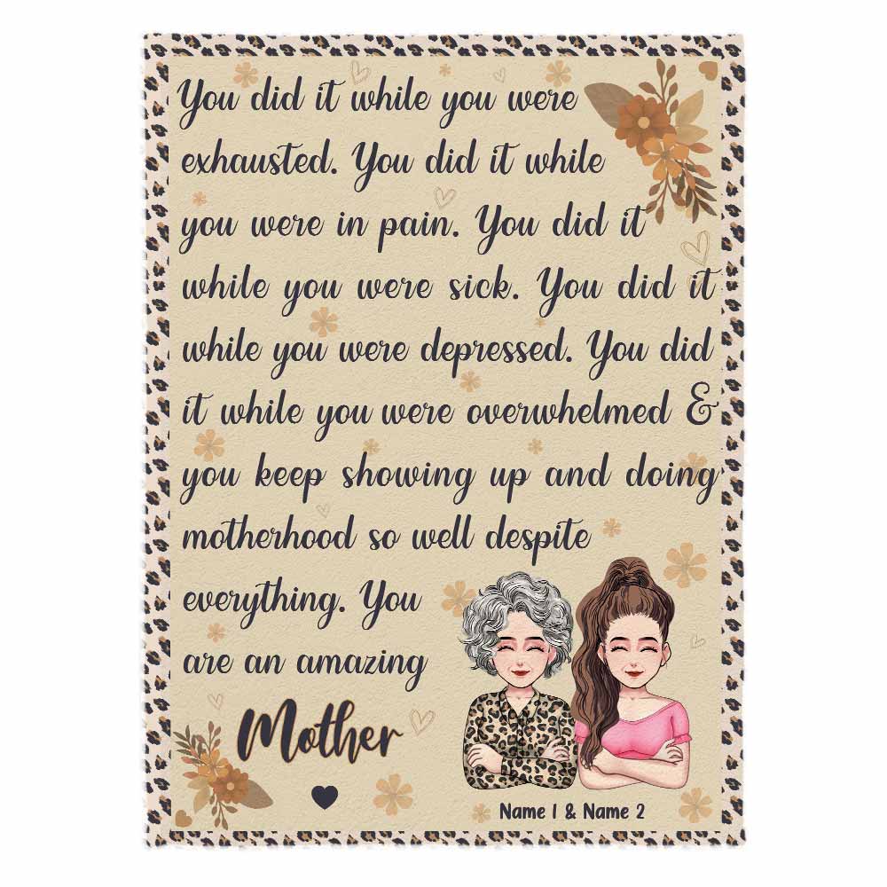 You Are An Amazing Mother - Personalized Mother's Day Mother Blanket