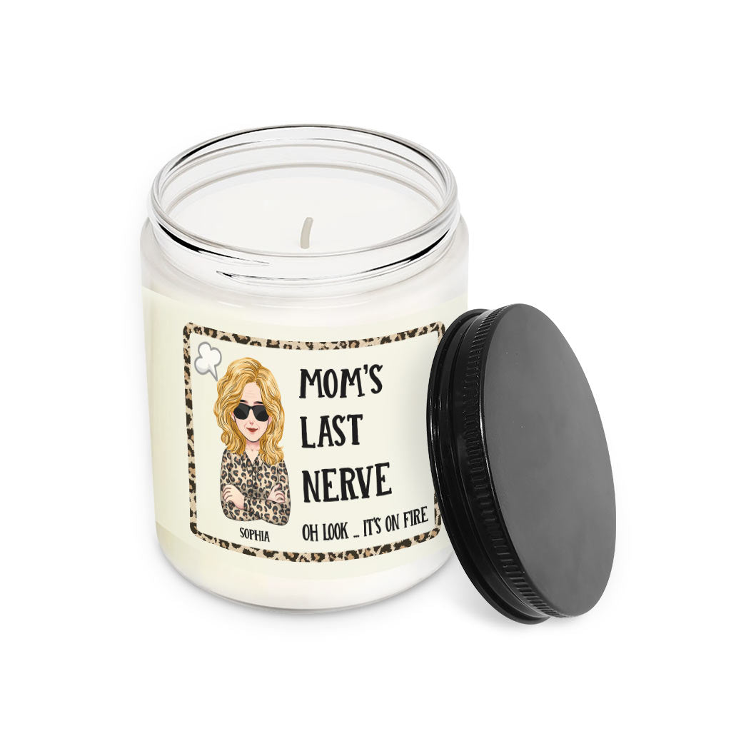 Mom's Last Nerve - Personalized Mother's Day Mother Candle