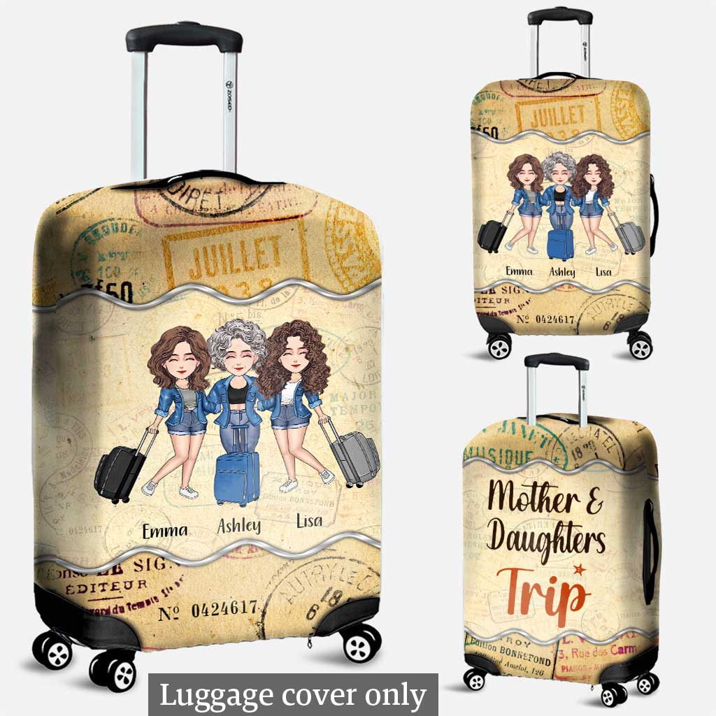 Mother Daughter Trip - Gift for mom, daughter - Personalized Luggage Cover