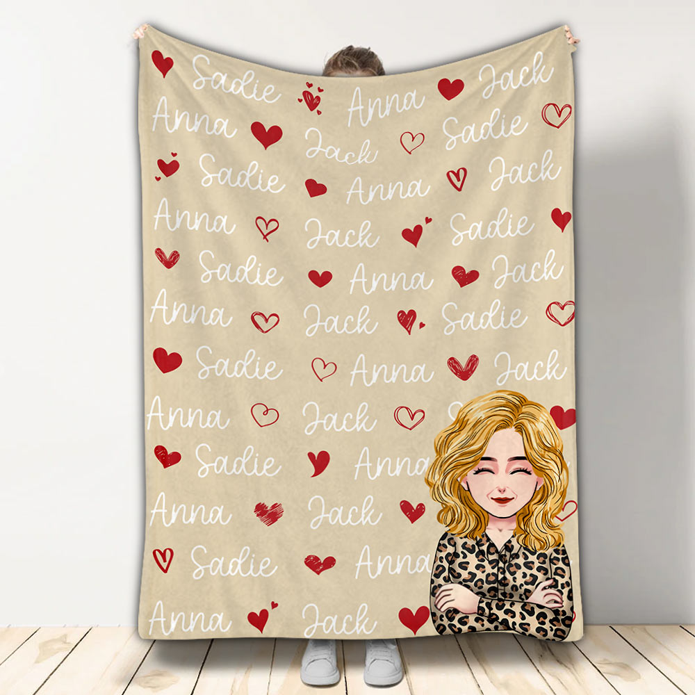 Love Name Blanket - Personalized Mother's Day Mother Blanket