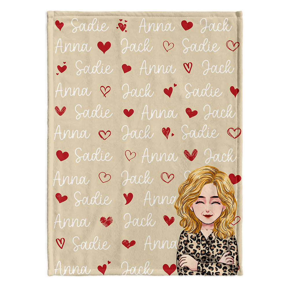 Love Name Blanket - Personalized Mother's Day Mother Blanket