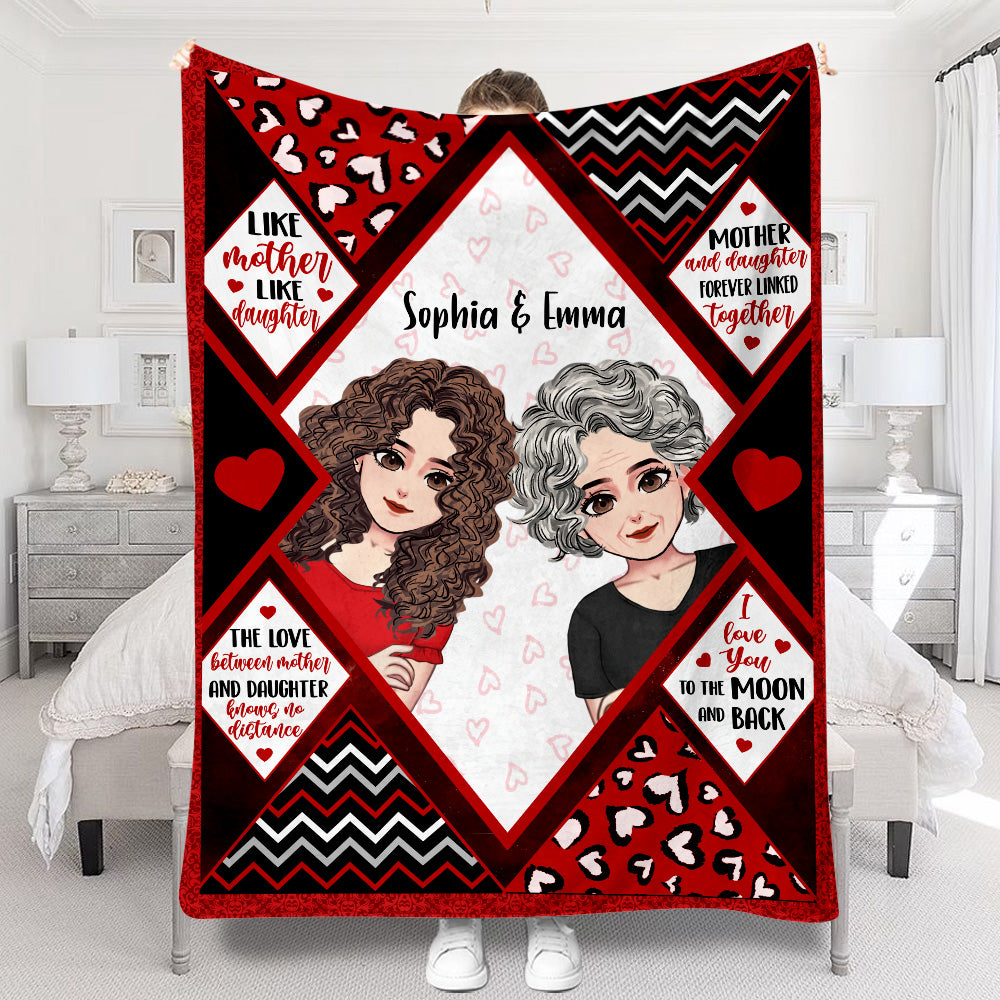 Mother And Daughter - Personalized Mother's Day Mother Blanket