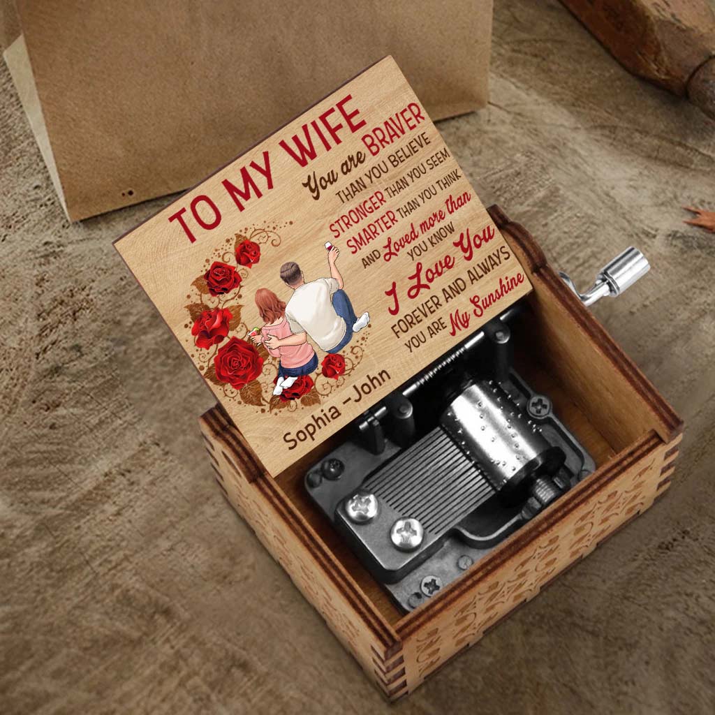 My Sunshine - Personalized Couple Hand Crank Music Box