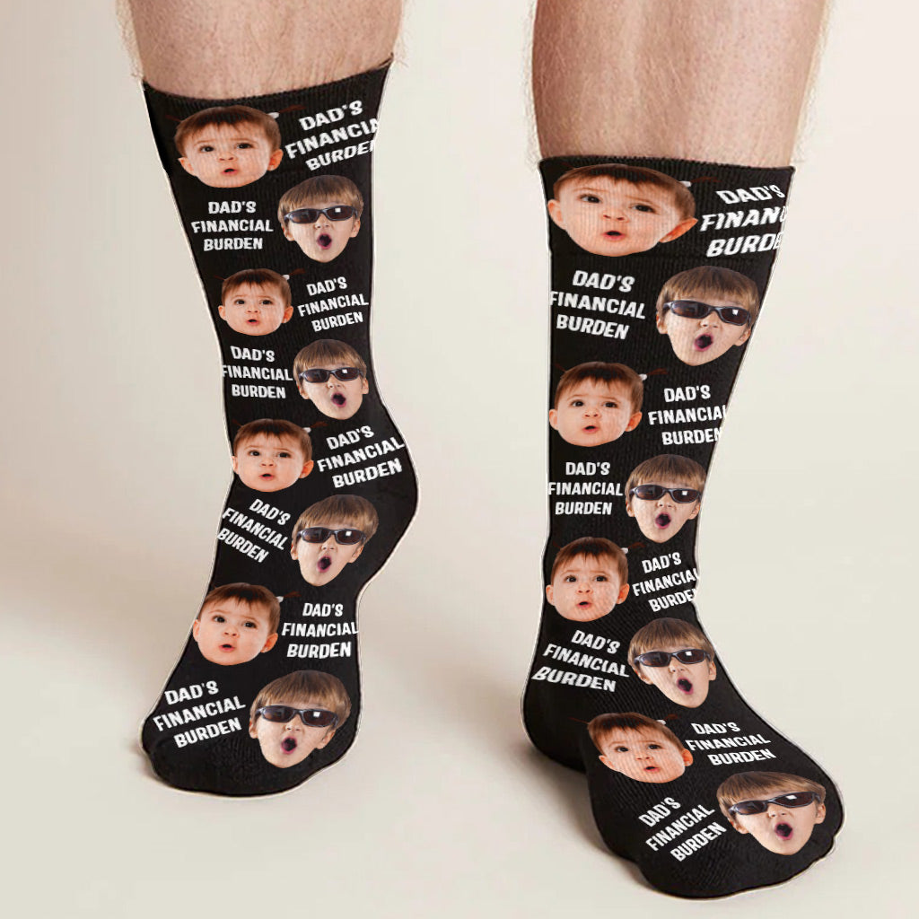 Dad's Financial Burden - Personalized Father Socks