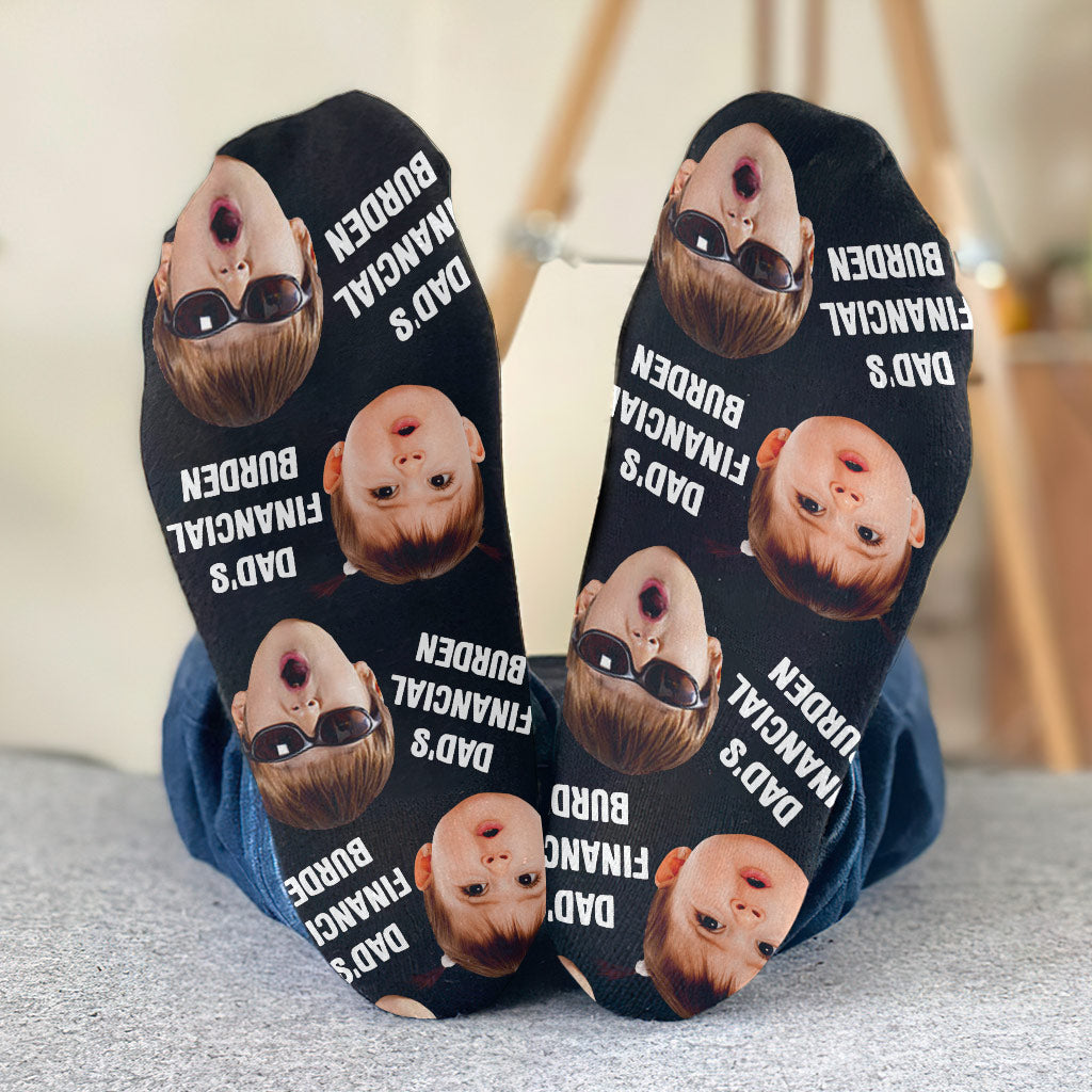 Dad's Financial Burden - Personalized Father Socks