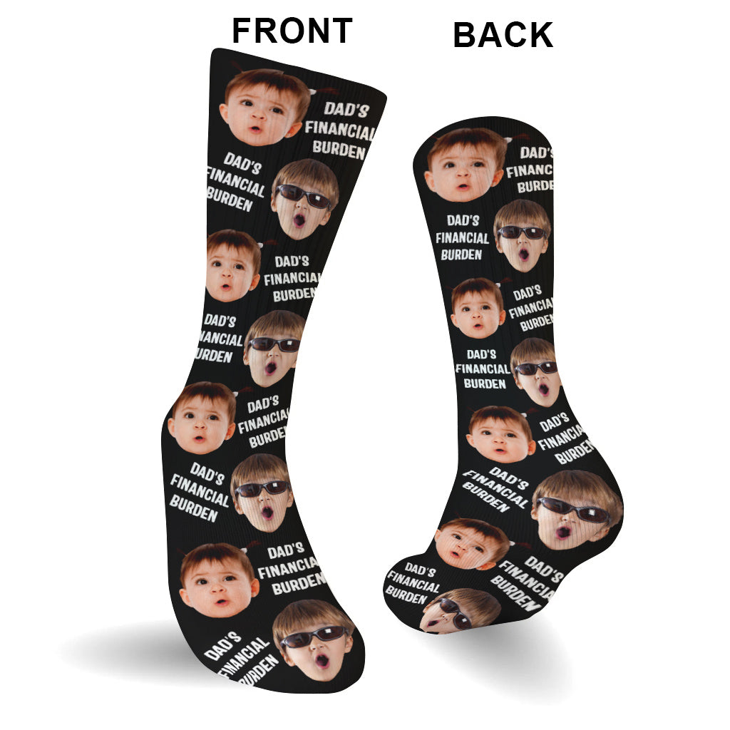 Dad's Financial Burden - Personalized Father Socks