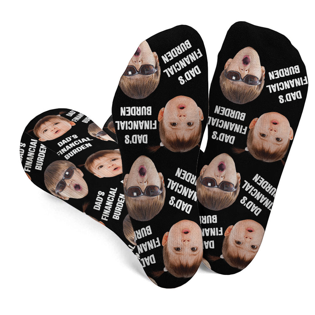 Dad's Financial Burden - Personalized Father Socks