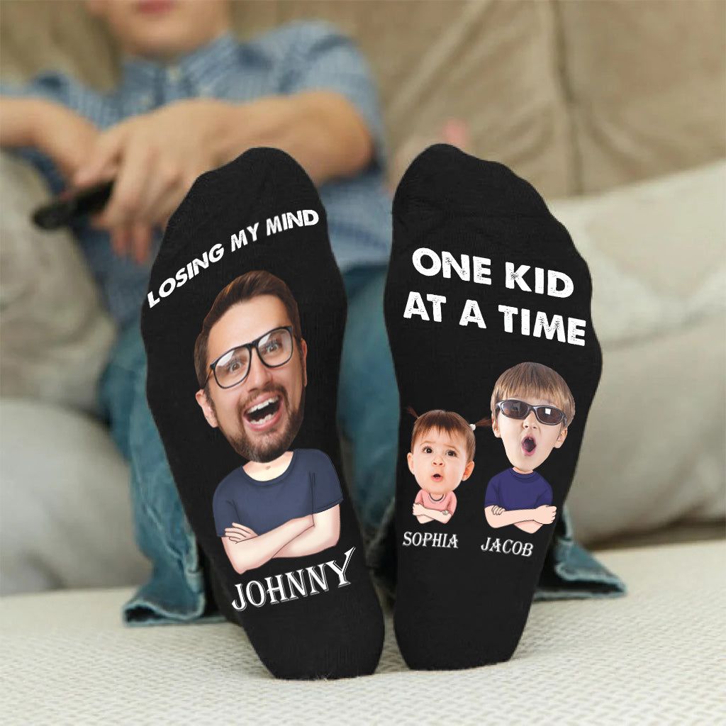 Losing My Mind - Personalized Father Socks