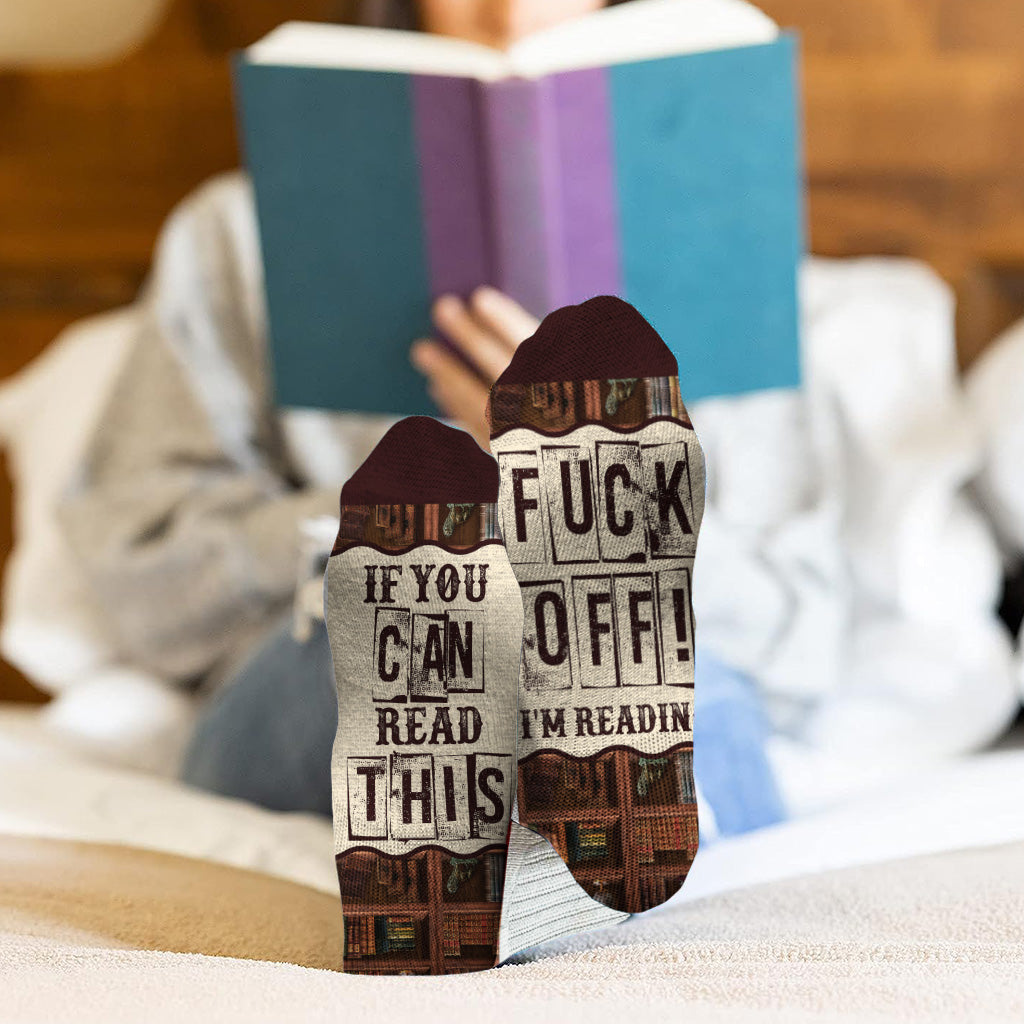 If You Can Read This - Personalized Book Socks