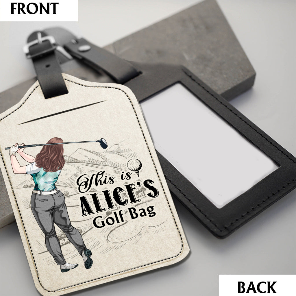 My Golf Clubs - Personalized Golf Leather Luggage Tag