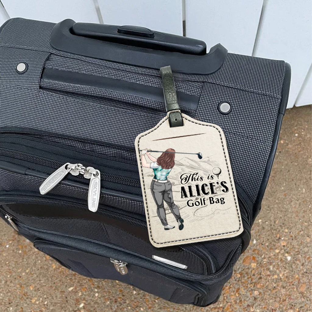 My Golf Clubs - Personalized Golf Leather Luggage Tag