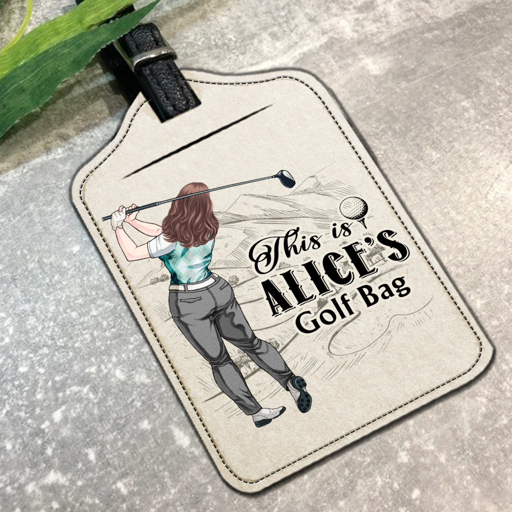 My Golf Clubs - Personalized Golf Leather Luggage Tag