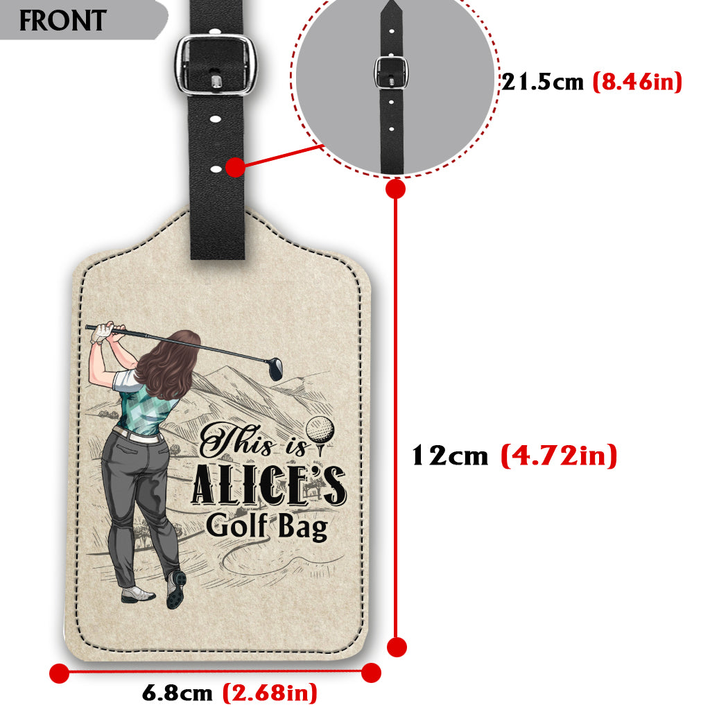 My Golf Clubs - Personalized Golf Leather Luggage Tag