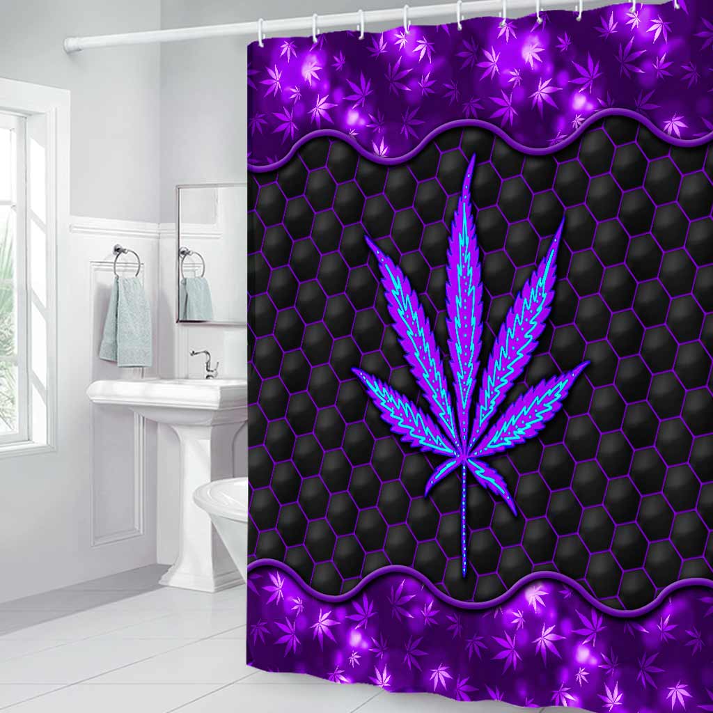 Magic Leaf - Personalized Weed Bathroom Curtain & Mats Set