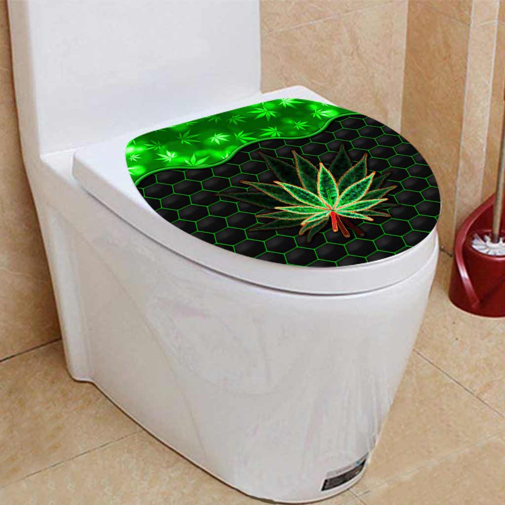 Magic Leaf - Personalized Weed Bathroom Curtain & Mats Set