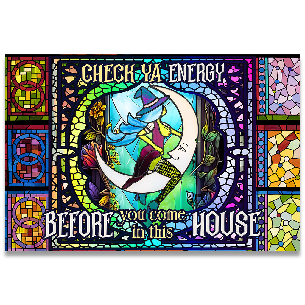 Check Your Energy - Witch Doormat