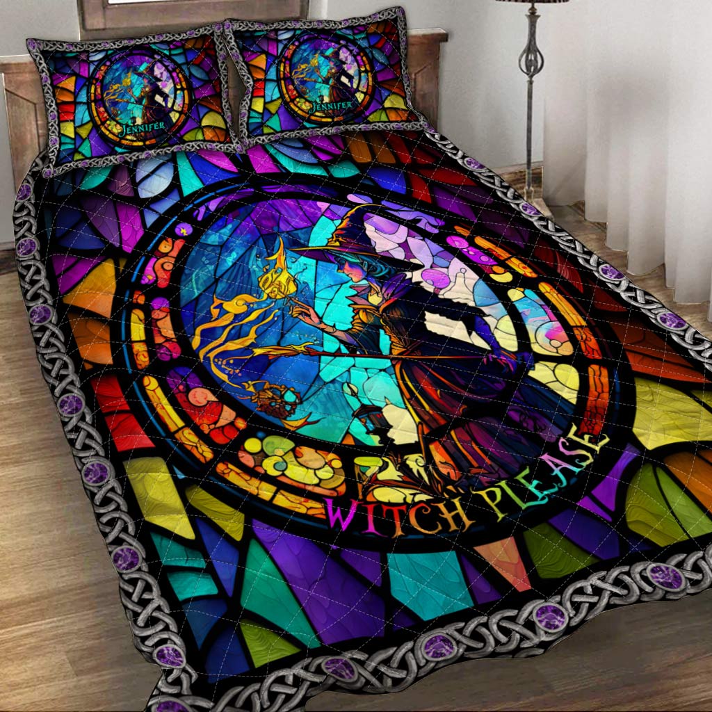 Witch Please - Personalized Witch Quilt Set