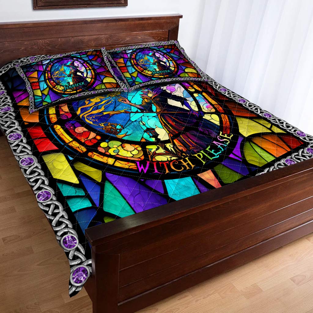 Witch Please - Personalized Witch Quilt Set