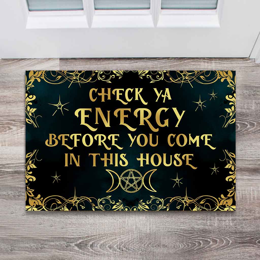 Discover Check Ya Energy - Personalized Witch Doormat