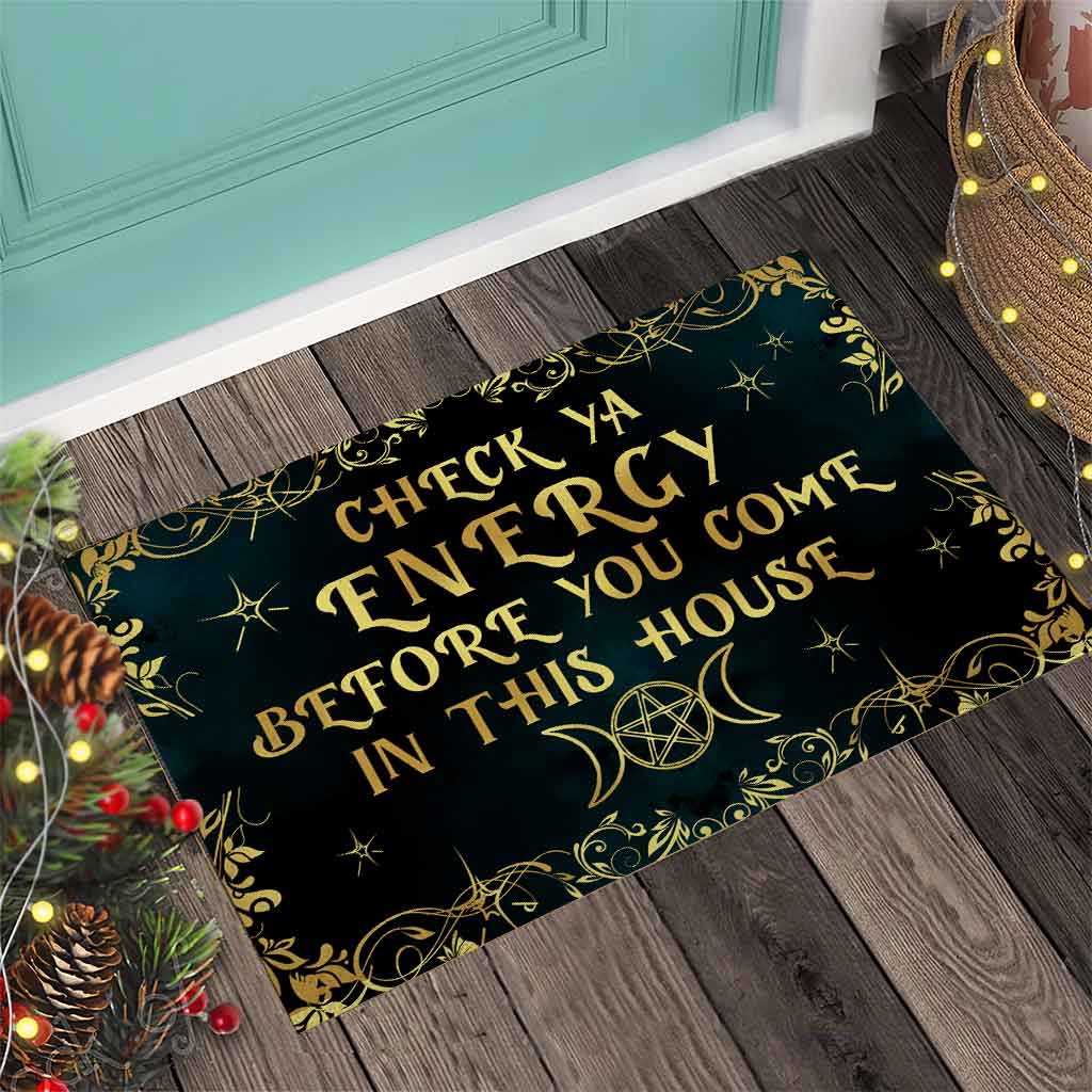 Discover Check Ya Energy - Personalized Witch Doormat
