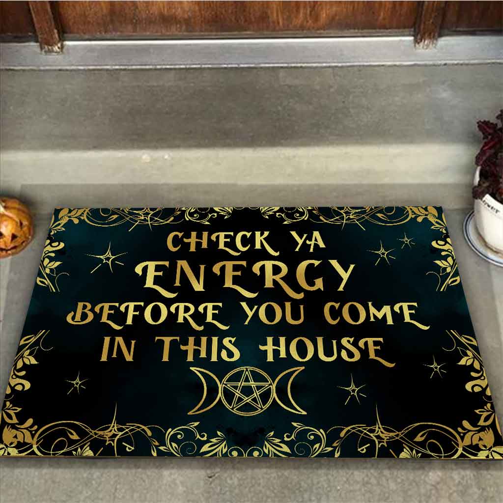 Discover Check Ya Energy - Personalized Witch Doormat