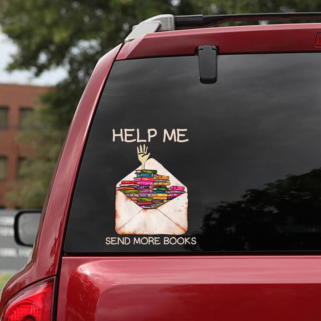 Help Me Send More Books Decal Full