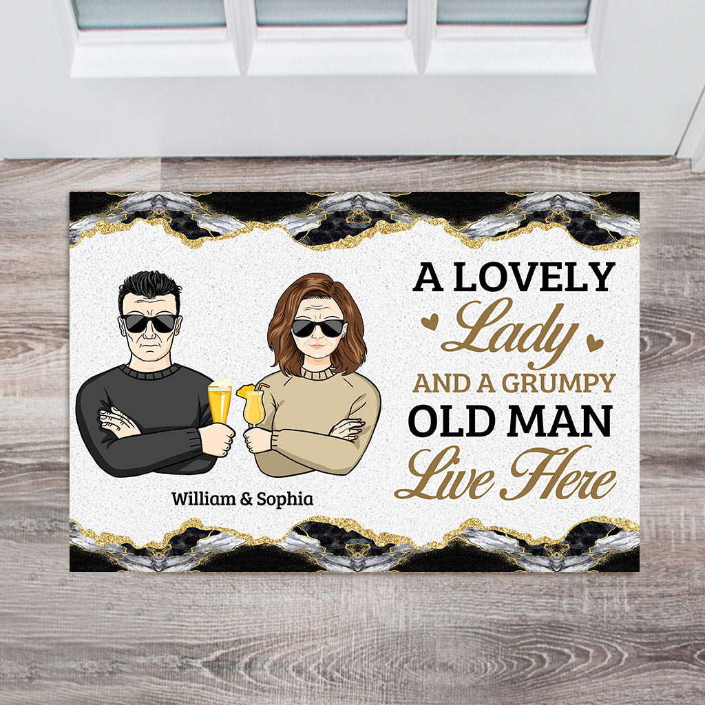 I Want To Grow Old With You - Personalized Couple Doormat