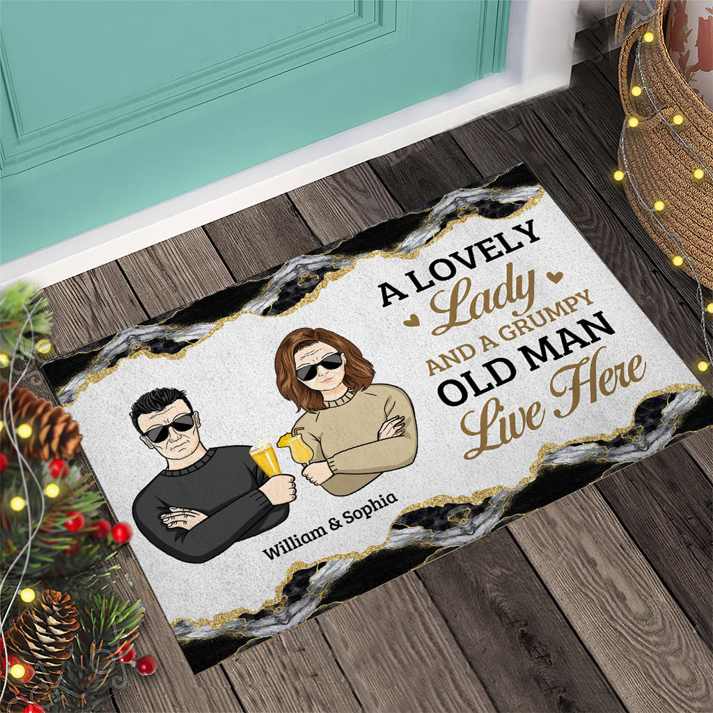 I Want To Grow Old With You - Personalized Couple Doormat