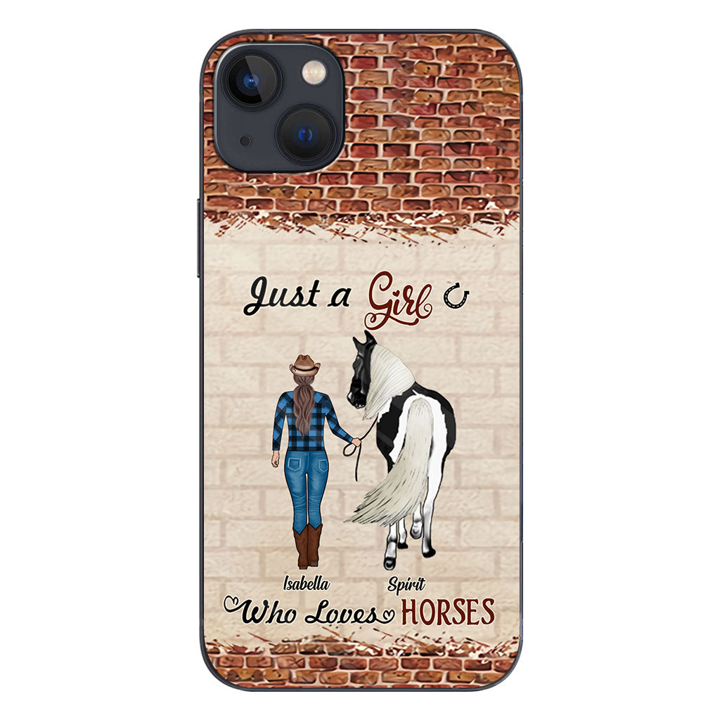 Just A Girl Who Loves Horses - Personalized Horse Phone Case