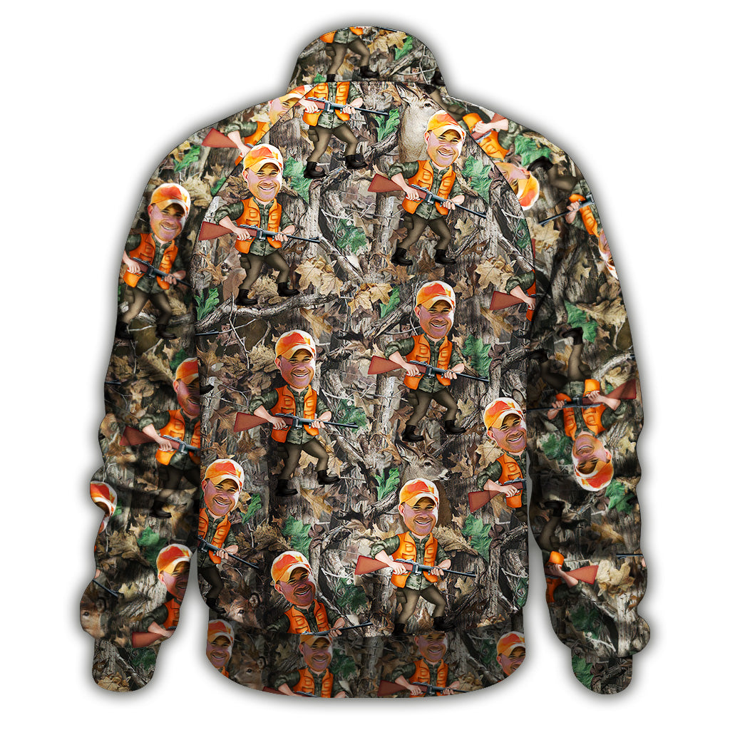 Photo Inserted Hunter - Personalized Hunting Zip Jacket