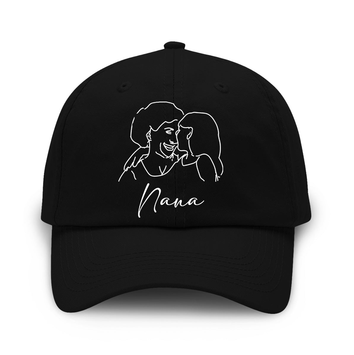 Custom Photo - Personalized Grandma Embroidered Classic Cap