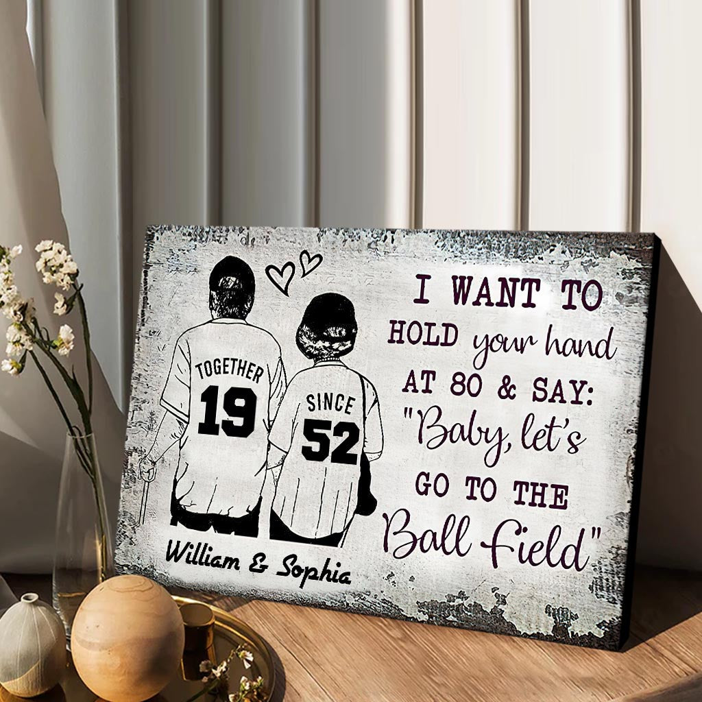 Baseball Together Since - Personalized Baseball Canvas And Poster