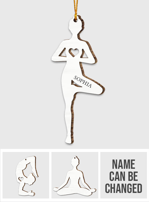Love Yoga - Personalized Yoga Ornament