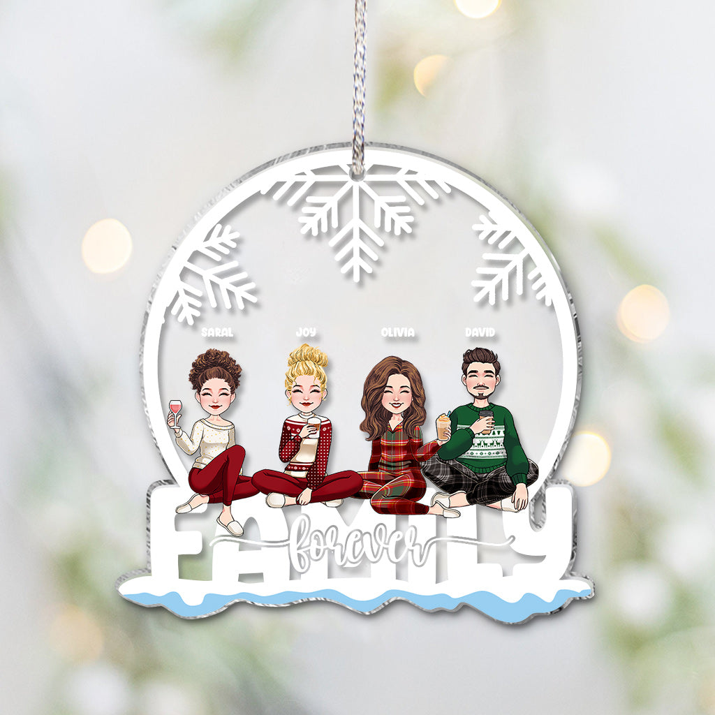 Sibling Forever - Personalized Sibling Transparent Ornament