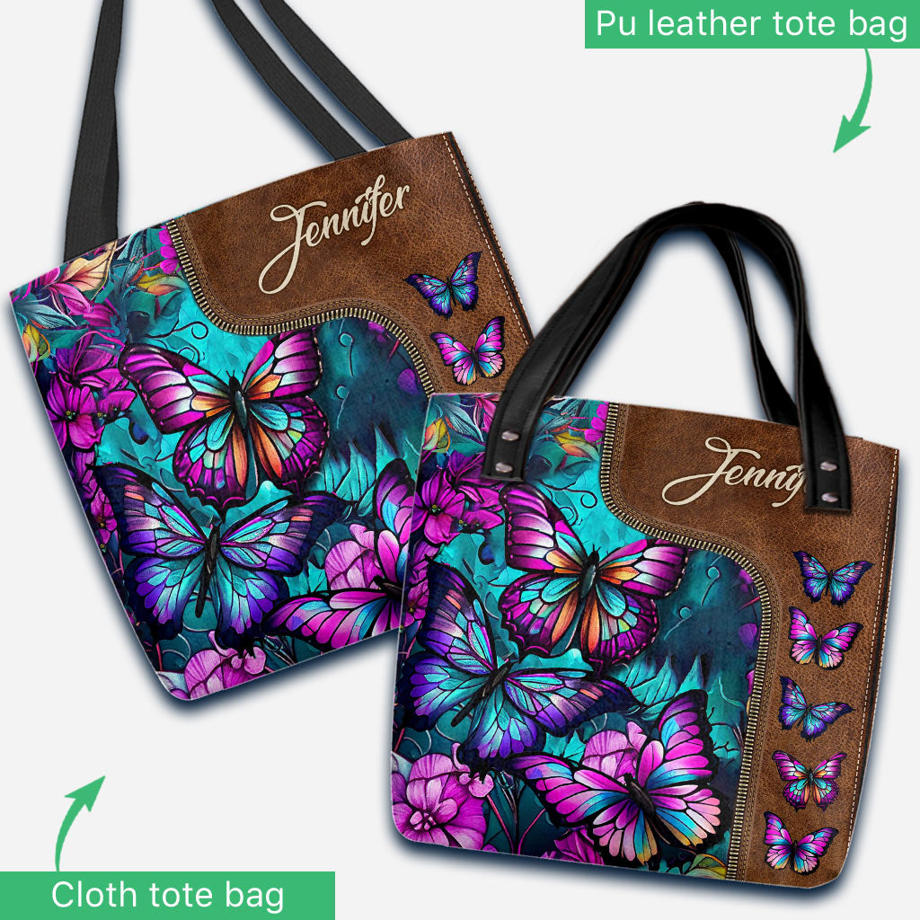 Beautiful Butterflies - Personalized Butterfly Tote Bag