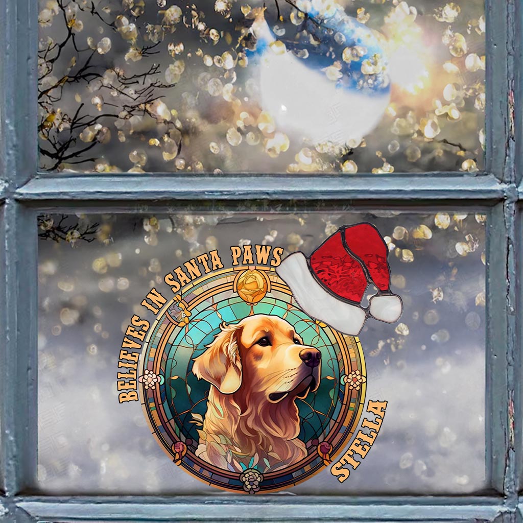 Discover Believes In Santa Paws - Personalized Dog Decal