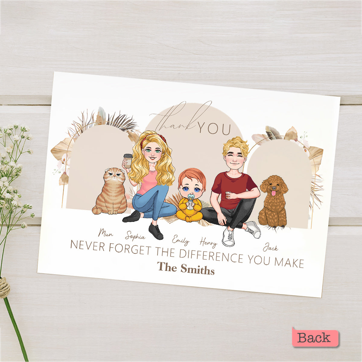 Thank You - Personalized Greeting Card