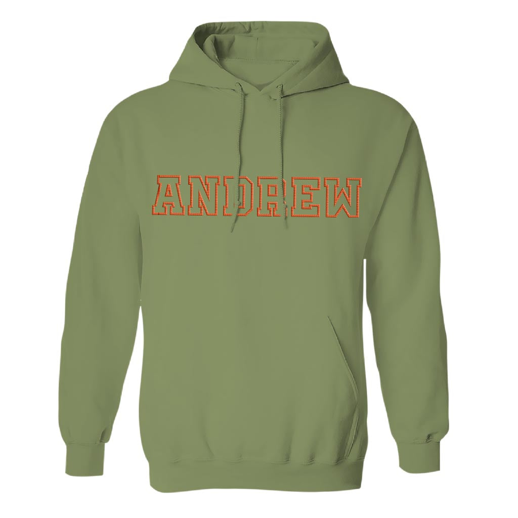 Custom Name - Personalized grandson Embroidered Hoodie