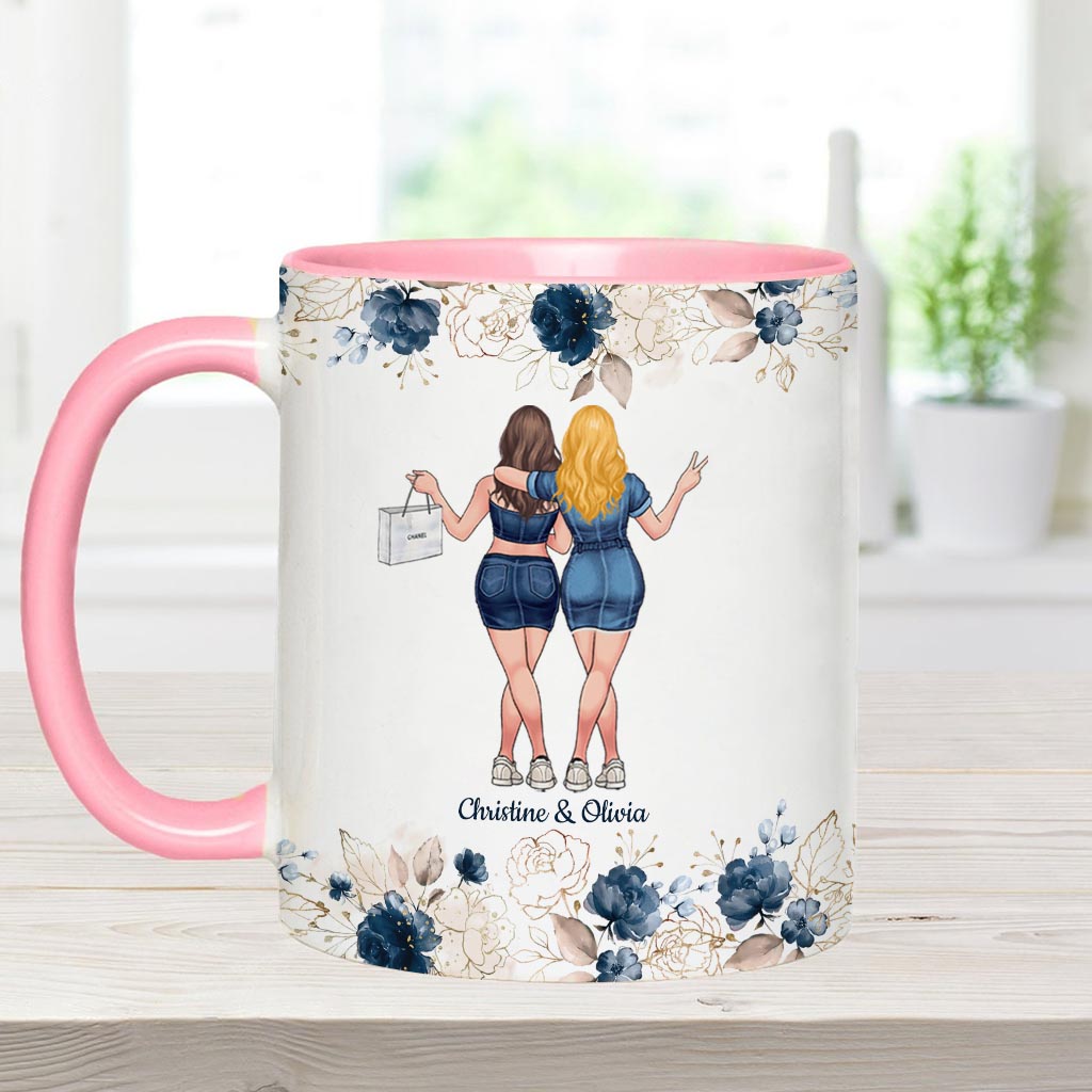 Talking To Your Sister - Personalized Bestie Accent Mug