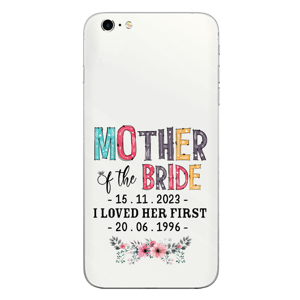 Mother Of The Bride - Personalized Mother Clear Phone Case