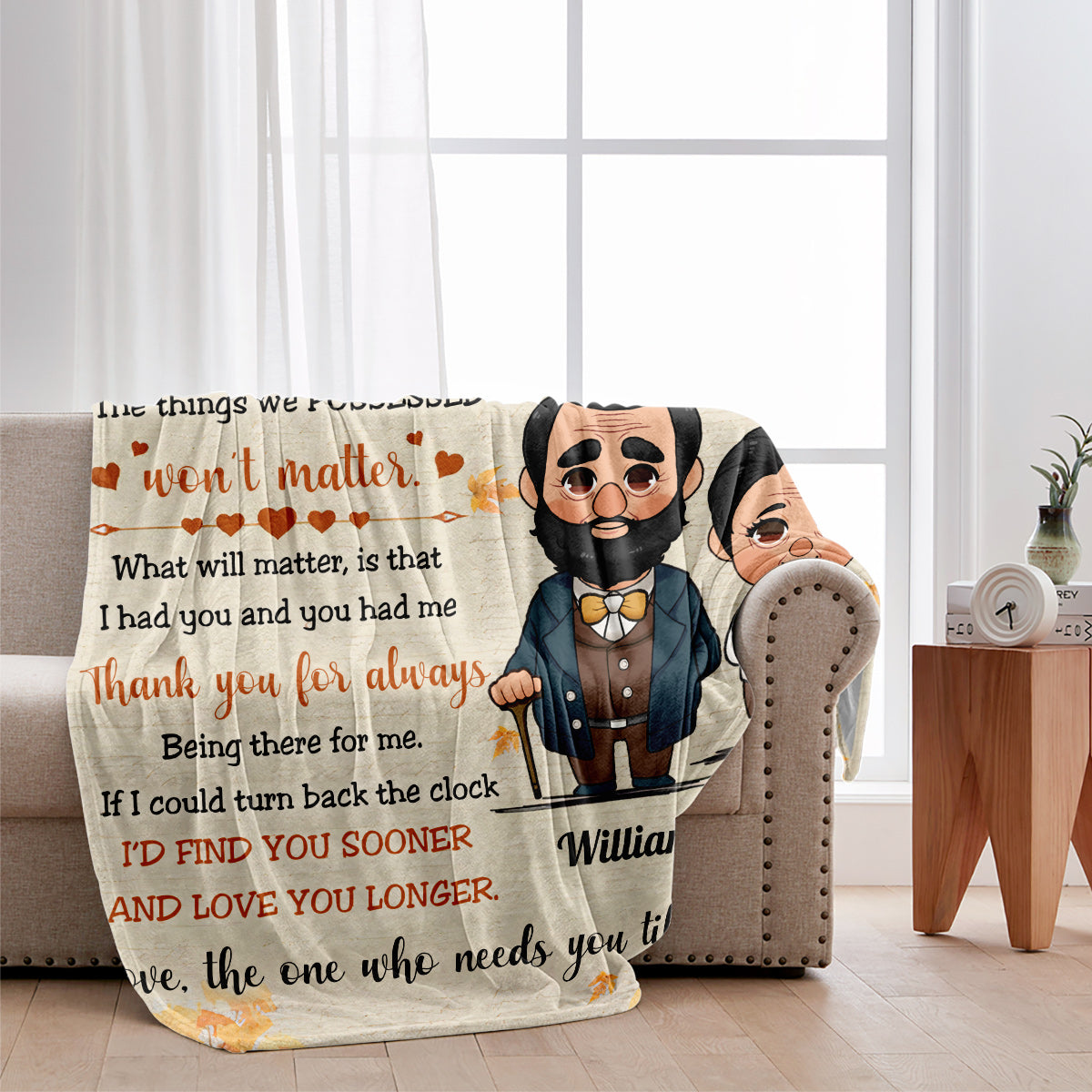 I Had You And You Had Me - Personalized Husband And Wife Blanket