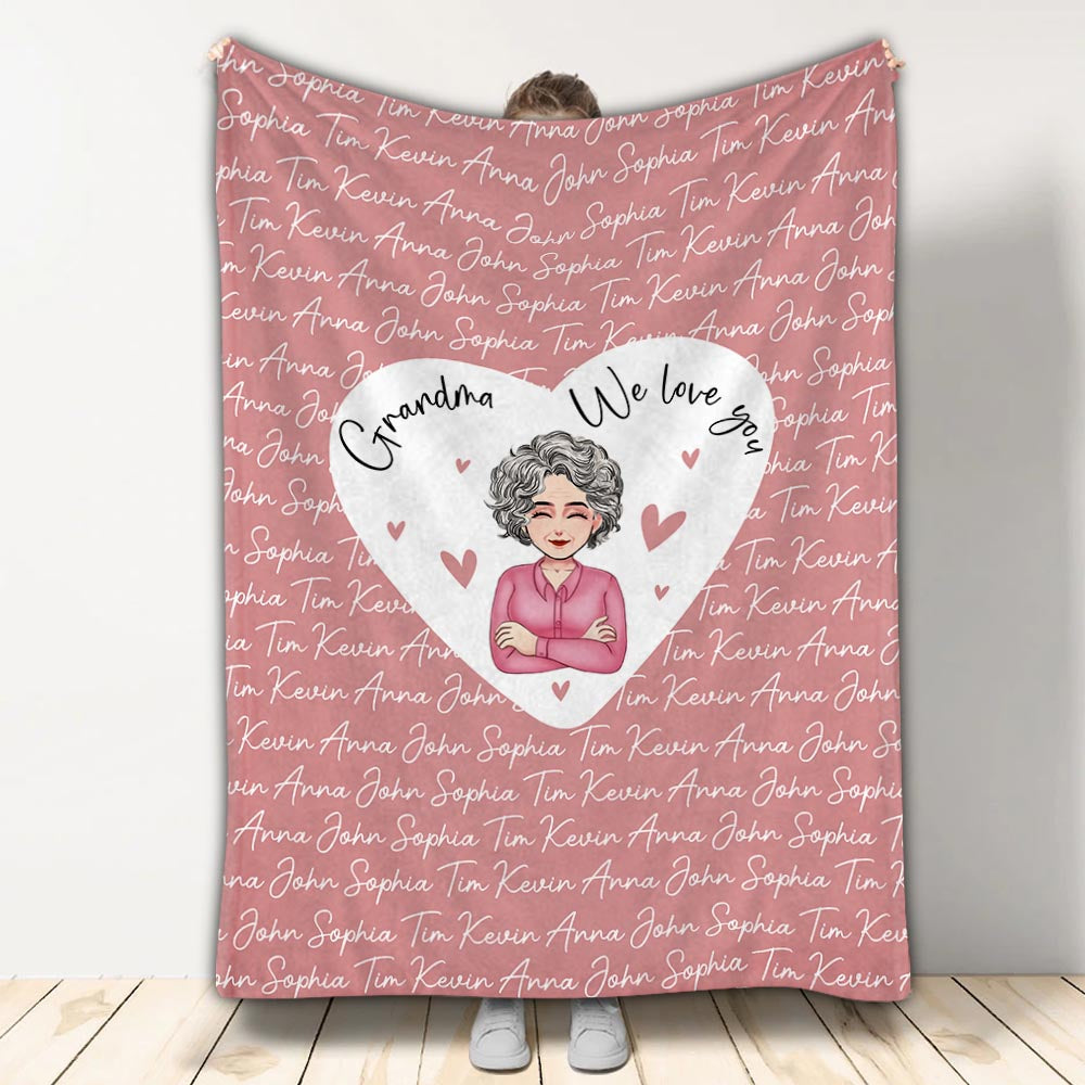 We Love You - Personalized Mother's day Mother Blanket