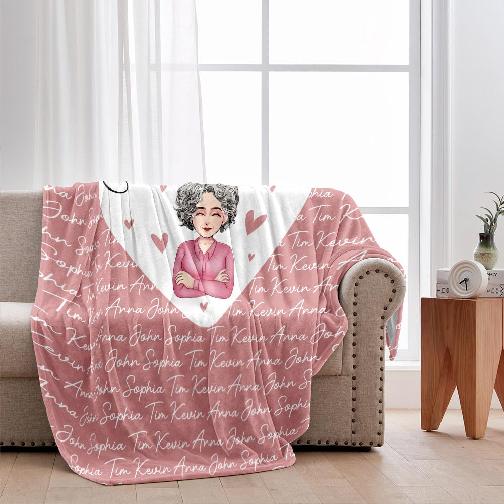 We Love You - Personalized Mother's day Mother Blanket