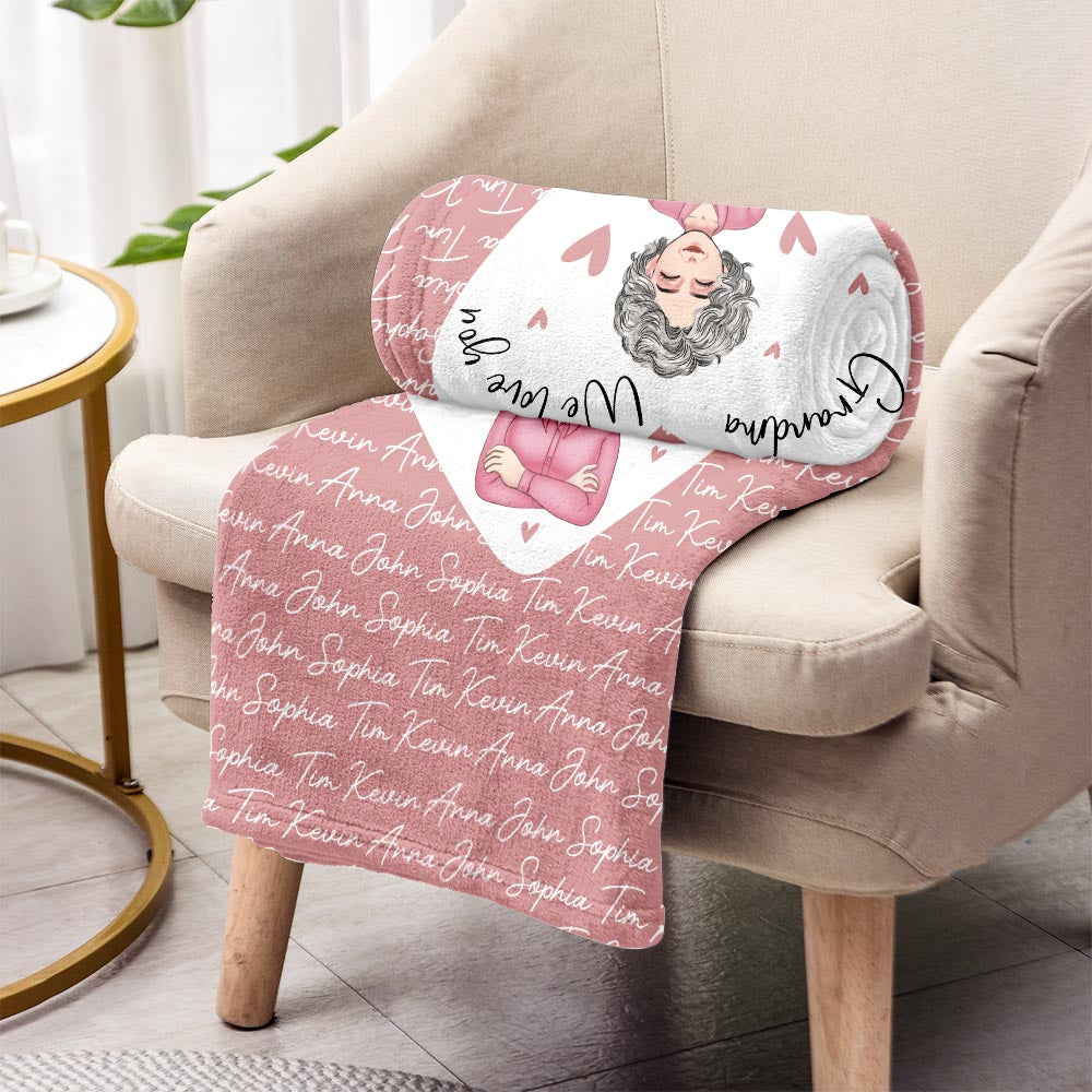 We Love You - Personalized Mother's day Mother Blanket