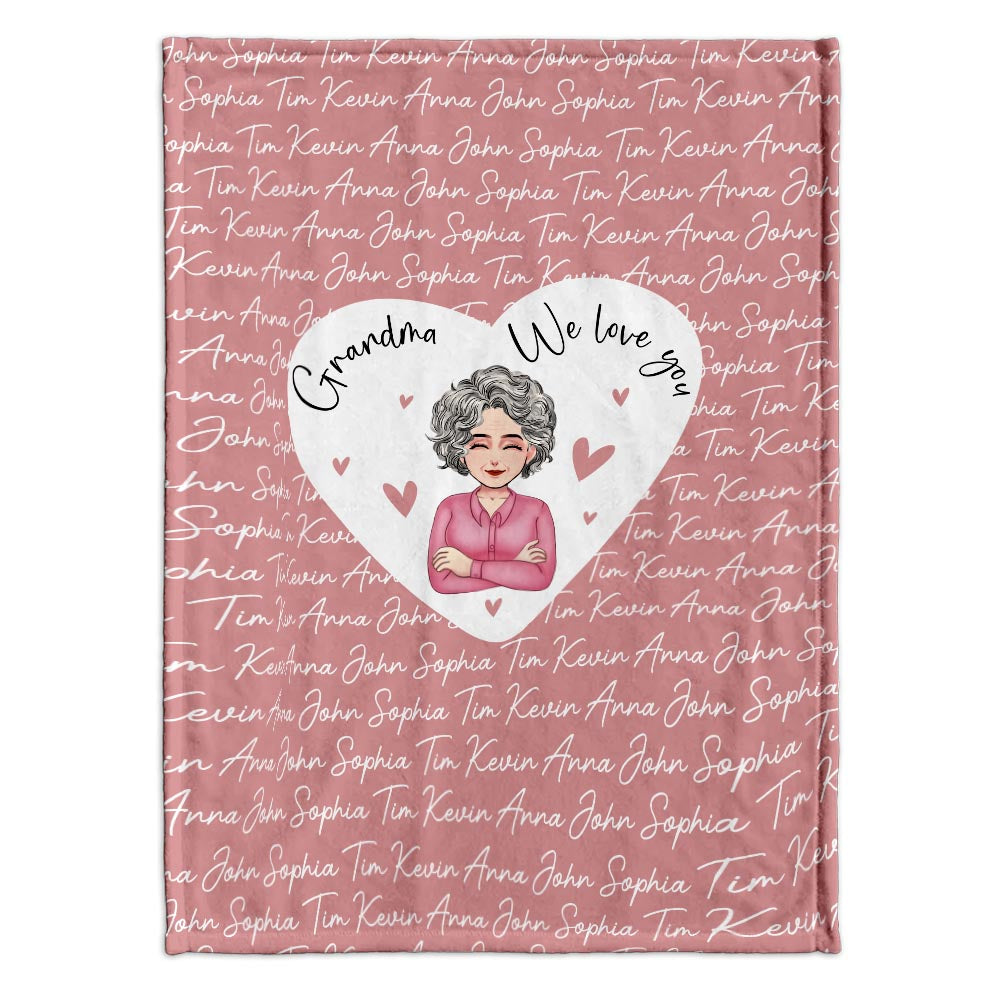 Personalized Blanket - Mother's Day Blanket - BEST MOM EVER - I LOVE YOU -  Pink (2D)