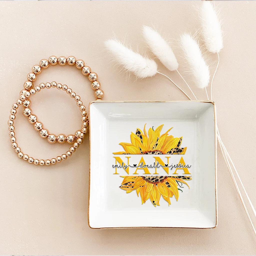 You're My Sunshine - Personalized Mother's Day Grandma Jewelry Dish